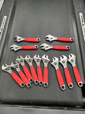 #ad #ad Snap on Tools ADH8 8quot; Soft Grip Adjustable Wrench Red WOW❤️🔥 $64.00
