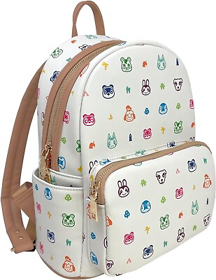 #ad NEW Controller Gear Nintendo Animal Crossing Faux Leather Mini Backpack $24.99
