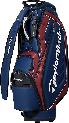 #ad TAYLOR MADE Golf Men#x27;s Caddy Bag Austech 9.5 x 47 Inch 3.9kg Navy Red ‎TJ083 $340.00