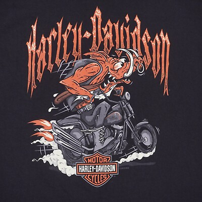 #ad Harley Davidson Pat Rogers Speedway Ed Roth Style Hog Mens Large Black T Shirt $17.88