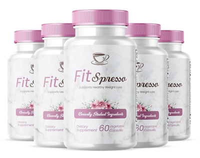 #ad FitSpresso Health Support Supplement Fit Spresso new Sealed Fast Ship 5 PACK $89.95