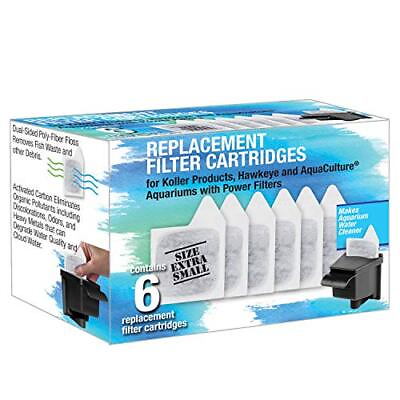 #ad Koller Products Filter Cartridges XS 6 Count Pack of 1 White $14.40