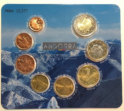 #ad #ad Andorra 2014 Euro Mint Set Brilliant Uncirculated $29.99