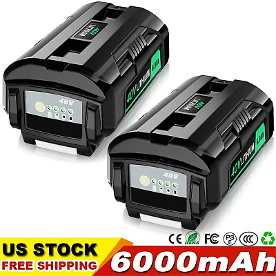 #ad 2Pack 40V Battery For Ryobi 40Volt 6.0Ah Lithium OP4050 OP40602 OP40261 OP4060 $107.98