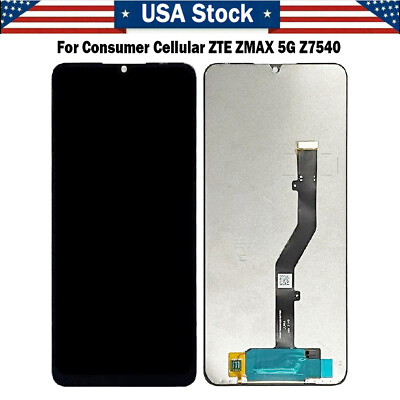 #ad New For Consumer Cellular ZTE Zmax 5G Z7540 LCD Touch Screen Digitizer Assembly $34.99