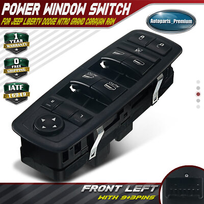 #ad Power Master Window Switch for Chrysler Town amp; Country Dodge Jeep Ram Front Left $21.99
