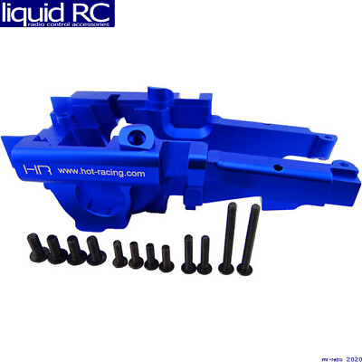 #ad Hot Racing SUM1306 Secure Lock Rear Bulkhead 1 10 Summit Blue $128.89