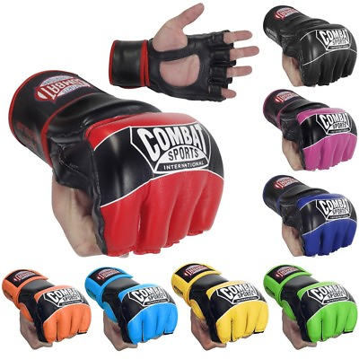 #ad New Combat Sports Pro 5oz FG3S MMA Grappling Training Sparring Fight Gloves $29.99