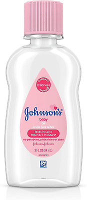 #ad Johnson#x27;s Baby Oil Pure Mineral Oil Prevents Moisture Loss Hypoallergenic 3 oz $4.99
