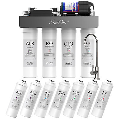 #ad SimPure WP2 400GPD UV Alkaline pH Tankless RO Reverse Osmosis System Under Sink $349.99
