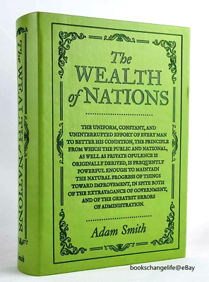 #ad THE WEALTH OF NATIONS Adam Smith Book I to V Faux Leather Flexi Bound Brand NEW $25.45