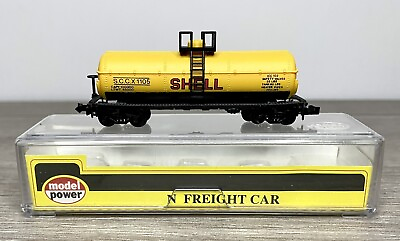 #ad #ad Model Power 3455 40#x27; N Scale Shell Chemical Tank Freight Car L 170 SCCX 1105 $10.62