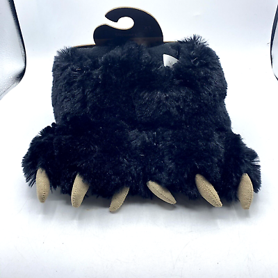 #ad Lazy One Black Bear Paw Kids Slippers XS Size 5 8 Shoes Fun Costume For Kids $33.95