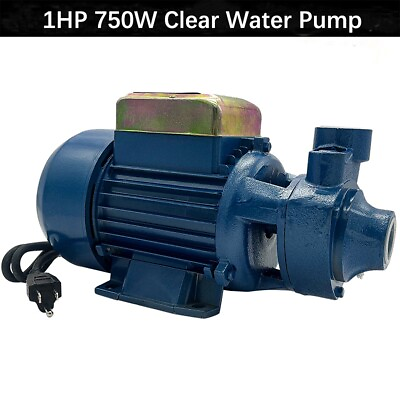 #ad #ad 1HP Clear Water Pump Electric Centrifugal Clean Water Industrial Farm Pool Pond $82.99