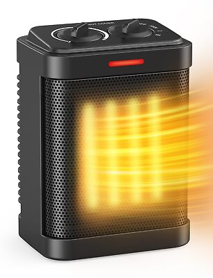 #ad Small Space Heaters for Indoor Use 1000W 700W Mini Space Heater with Thermos... $32.24