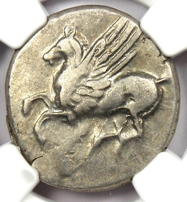 #ad Acarnania Argos Silver AR Stater Pegasus and Athena Coin 300 BC NGC Choice VF $783.75