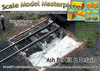 #ad Ash Pit amp; Details Kit for Roundhouse HO Scale Model Masterpieces Yorke *NEW* $17.58