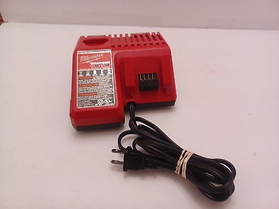 #ad #ad Milwaukee *48 59 1812* M12 amp; M18 Dual Charger USED TESTED WORKS $14.99