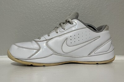 #ad Nike Air Court Leader Low Basketball Shoes Sneakers White Mens Sz 12 429717 101 $28.00