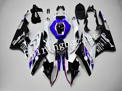 #ad #ad Fit for 2015 2016 S1000RR White Black Blue HP4 ABS Injection Mold Fairing Kit $517.50