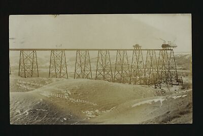#ad A million dollar bridge Lethbridge Alberta the Lethbridge Viaduct Old Photo AU $9.00