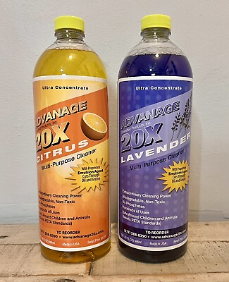#ad ADVANAGE 20X Multi Purpose Cleaner Citrus amp; Lavender 2 Pack Free Shipping $79.90