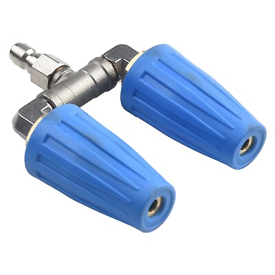 #ad High Pressure Washer Rotating Dual Turbo BLUE Nozzle Spray Tip1 44000PSI 4 6GPM $56.59