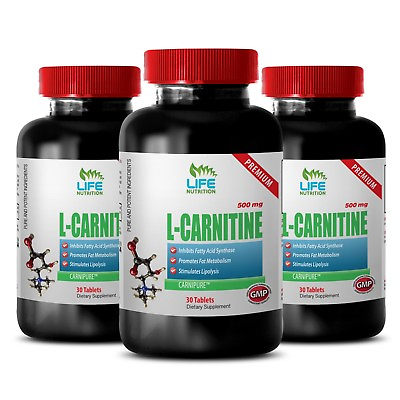 #ad carnitine blood pressure L CARNITINE 500mg 3 Bottles healthy heart pills $57.48