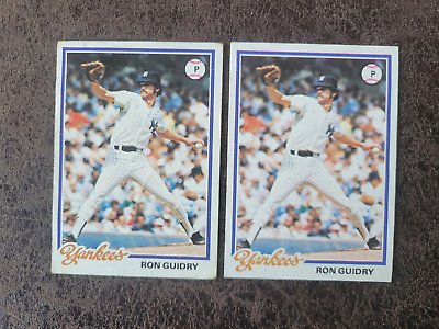 #ad 2 1978 Baseball Ron Guidry #135 New York Yankees Legend $1.99