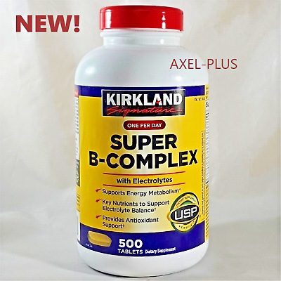 #ad Kirkland Signature Super B Complex with Electrolytes 500 Tablets $23.69