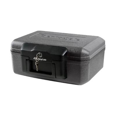 Portable Box Safe Fireproof Lockbox Transportation For Docu Media Valuables $39.97