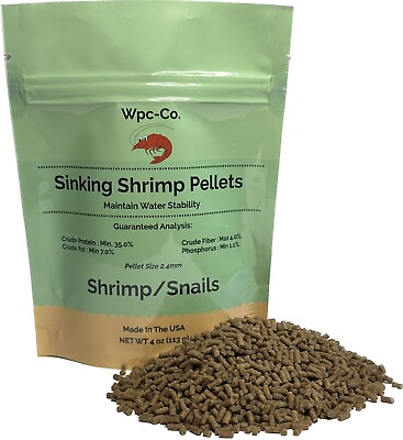 #ad Shrimp Food Aquarium Sinking Pellets for Neocaridina Shrimp Snails Bottom Feeder $12.93