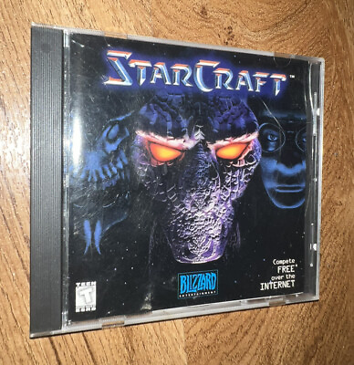 #ad StarCraft Blizzard 1998 PC Computer Game Complete With Case Manual Windows 95 $10.00