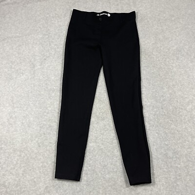 #ad Betabrand Womens Size M Pull On Skinny Pants Black Stretch Career $18.88