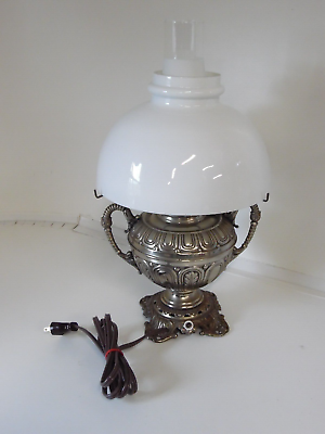 #ad #ad Vintage Bradley and Hubbard Converted Rayo Oil Lamp 1888 with chimney shade $319.99
