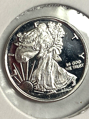 #ad Walking Liberty Half Dollars 3 PACK of Solid Silver 1 Gram Rounds REEDERSONG $7.98