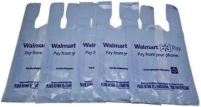 #ad #ad 10 Walmart Plastic Grocery Bags Single Use Clean Folded Art Crafts Trash Bag 💥 $10.99