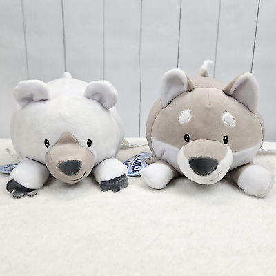 #ad Super Soft Husky And Polar Bear Squeeze With Love Animal Adventure New With Tags $15.95