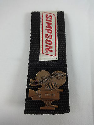 #ad 2004 Indianapolis 500 Bronze Pit Badge Buddy Rice Corvette Simpson Belt Holder $79.99