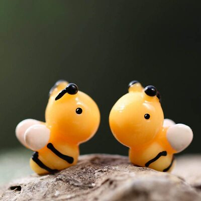 #ad 30PCS Mini Resin Bees Miniature Bee Model Tiny Resin Bee for Home Garden Deco... $18.69