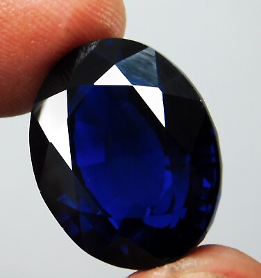 #ad Natural 38.00 Ct Certified Ceylon Blue Sapphire Oval Cut Loose Gemstone $127.91