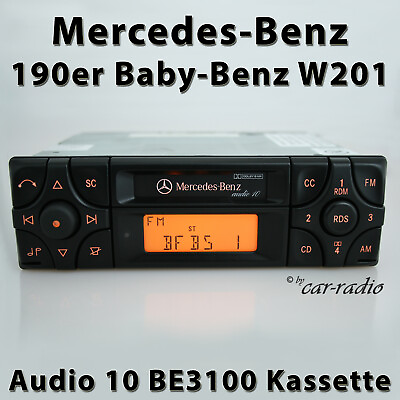 #ad Original Mercedes 190er Radio Audio 10 BE3100 Becker Kassettenradio C Klasse EUR 199.00