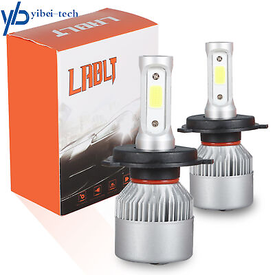 #ad 6000K H4 9003 HB2 1300W 195000LM LED Headlight Conversion Bulbs Kit Hi Low $2.99