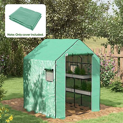 #ad Walk in Greenhouse Cover Replacement 55quot; x 56.25quot; x 74.75quot; $42.99