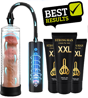 #ad NEW Penis Pump Vacuum Men Enlarger Male Big Thick Dick Growth Faster Enhancement $32.99