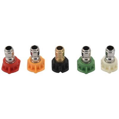 #ad 5Pcs Pressure Washer Spray Nozzles 1 4 Connection Spray Tip Set 4.0 Gpm MulA3 $9.77