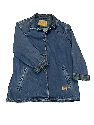 #ad Vintage Lee Valley Denim Chore Jacket Men’s Large Blue Jean Coat Ireland $39.60