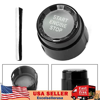 #ad Black Start Stop Engine Push Button Switch Cover Crystal For BMW F Chassis F30 $15.89