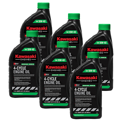 #ad 6PK Genuine OEM Kawasaki 10W40 Motor Oil Quart 4 Cycle K Tech 99969 6296 $48.99