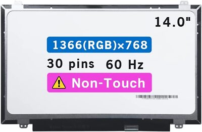 #ad 14.0quot; Screen for Lenovo Ideapad 100 80MH000XUS LCD Display 30pin HD Non Touch $129.00